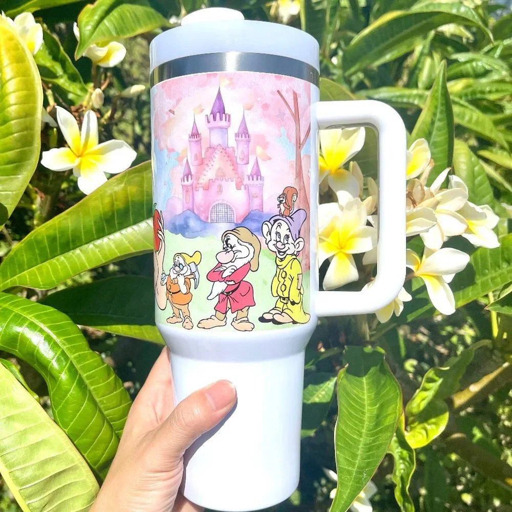 Disney Princess Snow White and the Seven Dwarfs Brand new 40 oz Tumbler double